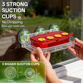 HCGADON clear nectar container makes refilling simple and mess-free.