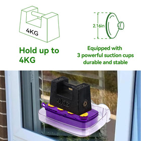 Clear nectar container allows quick monitoring of nectar level and freshness.