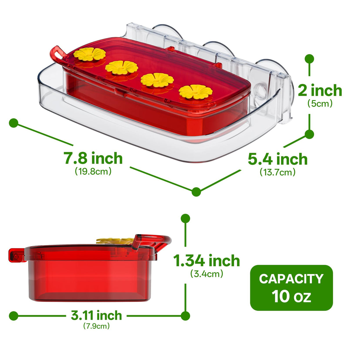HCGADON feeder base separates for quick cleaning and maintenance.