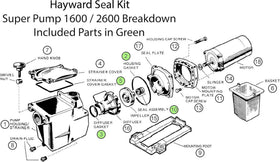 HCLLPS Hayward Go Kit 3-seal pack compatibility for SP1600/SP2600