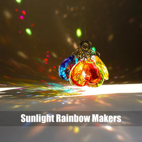H&D HYALINE & DORA multicolor bauhinia prisms sparkle from chandeliers and lamps
