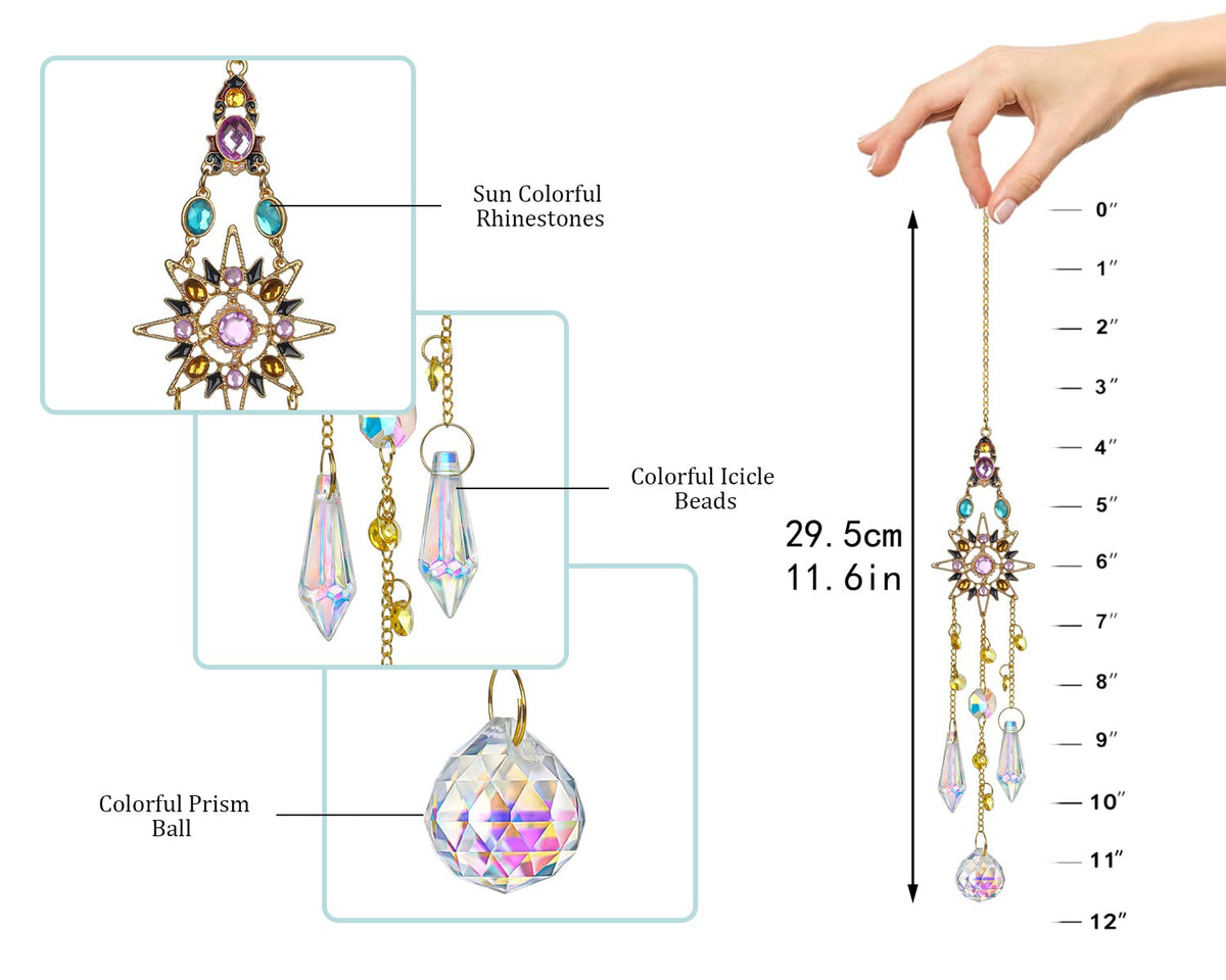 H&D HYALINE & DORA crystal window decoration enhances home ambiance.