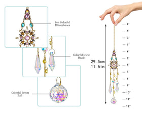 H&D HYALINE & DORA crystal window decoration enhances home ambiance.
