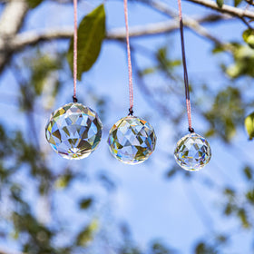 H&D HYALINE & DORA 30mm clear crystal ball boosts sparkle on chandeliers