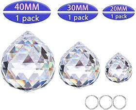 H&D HYALINE & DORA 40mm clear crystal ball creates vivid color reflections