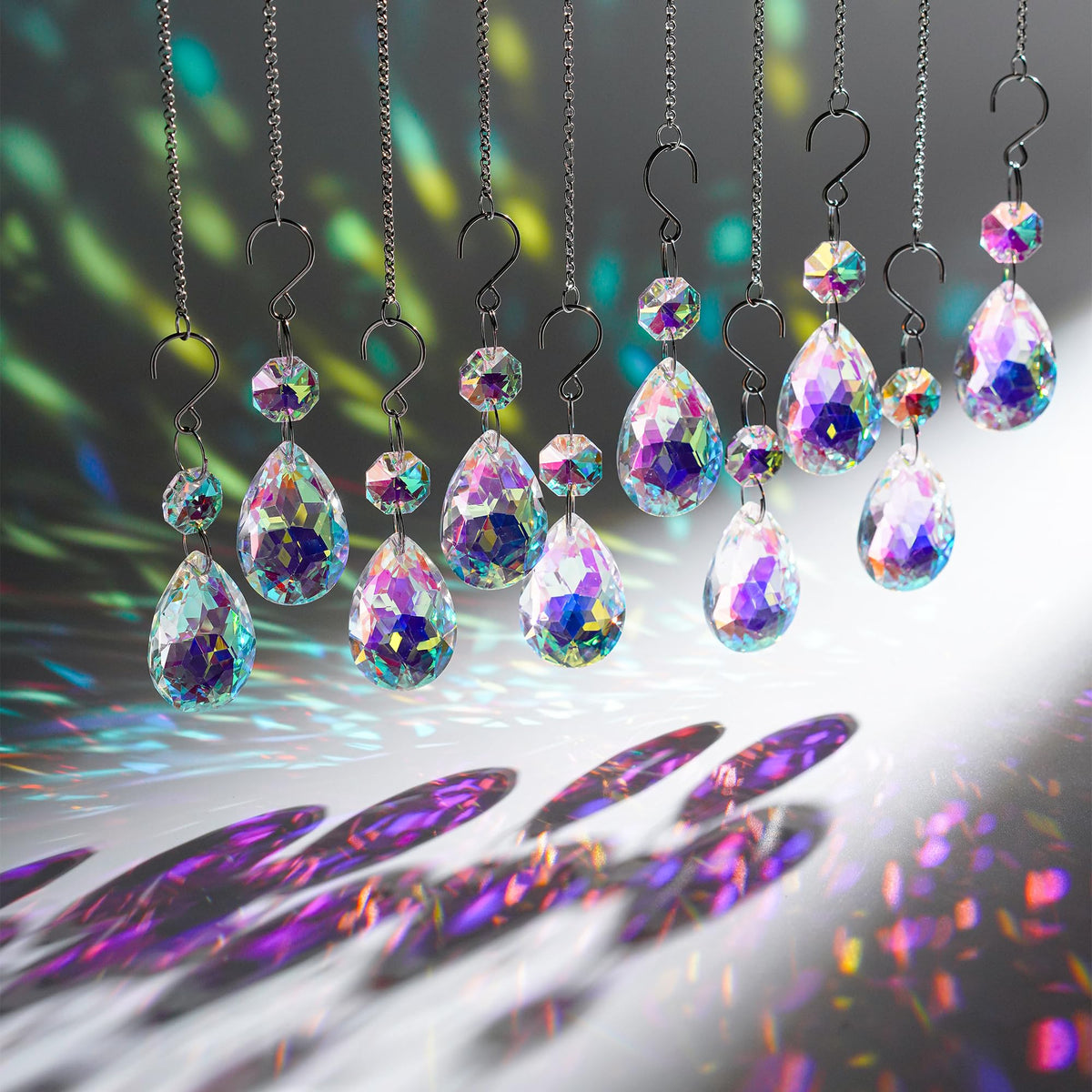 H&D HYALINE AND DORA bauhinia crystal suncatcher bead ideal for DIY decor projects.