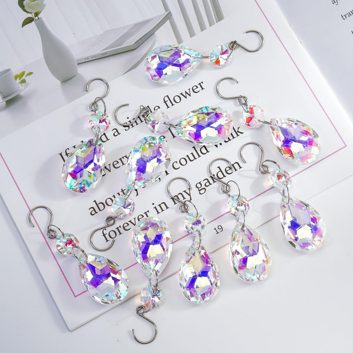 H&D HYALINE AND DORA bauhinia crystal suncatcher bead lightweight yet durable for crafts.