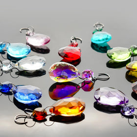 H&D HYALINE AND DORA bauhinia crystal suncatcher bead easy to hang on curtains or trees.