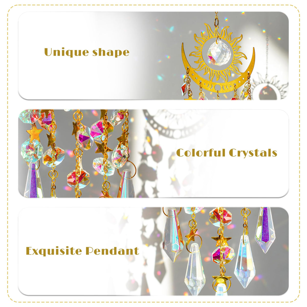H&D HYALINE & DORA car hanging suncatcher adding charm on the go