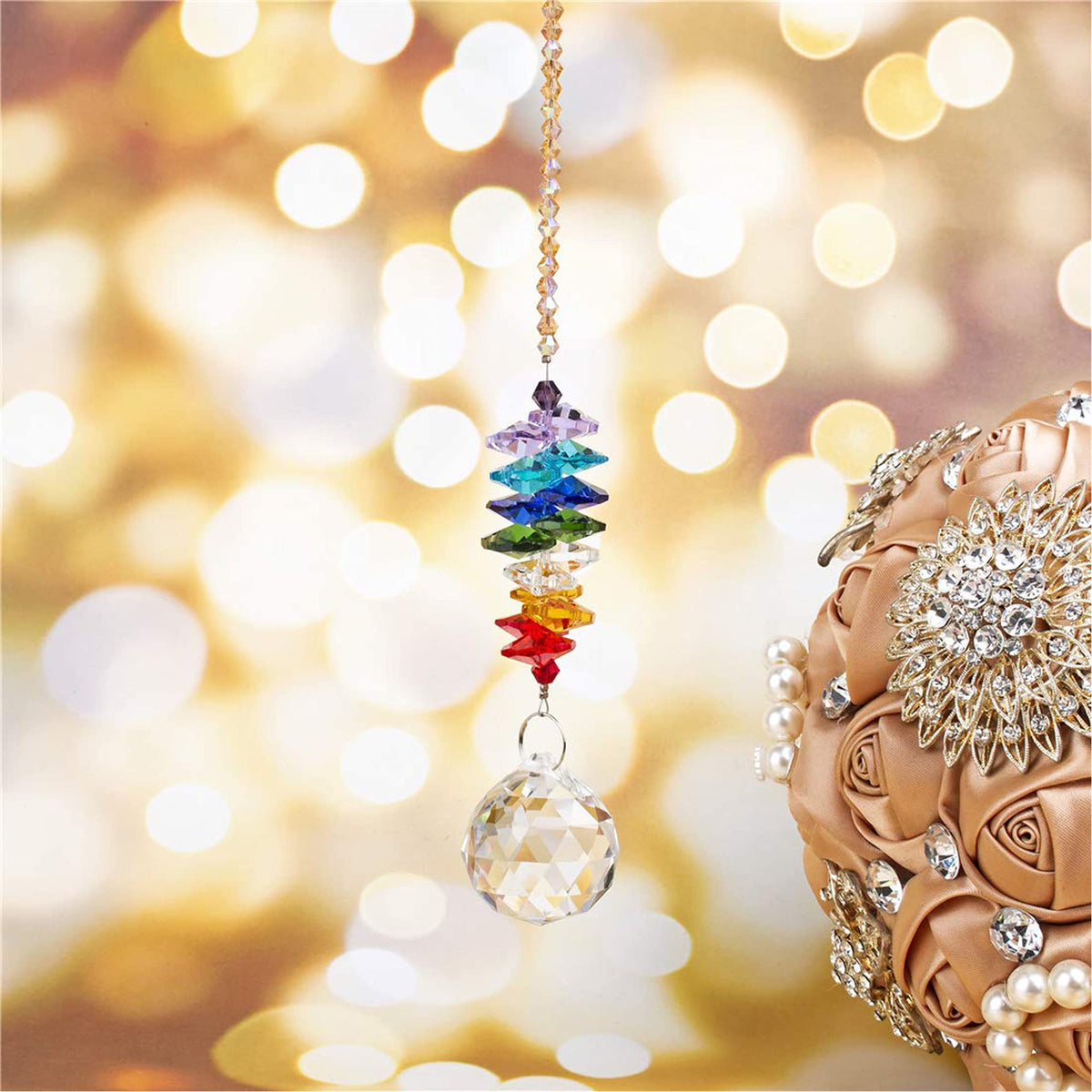 HD Hyaline & Dora chandelier crystal closeup highlights precise facets and craftsmanship.