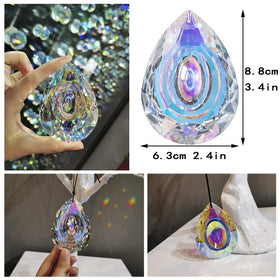 H&D HYALINE & DORA crystal prism hanging adds vivid rainbows to any room.