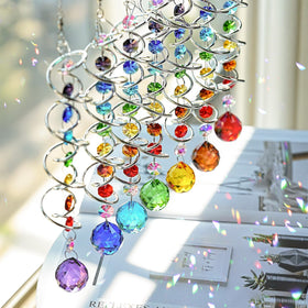 H&D HYALINE & DORA colorful crystal balls reflecting rainbow hues