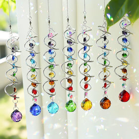 H&D HYALINE & DORA spiral tail wind spinner glinting in sunlight