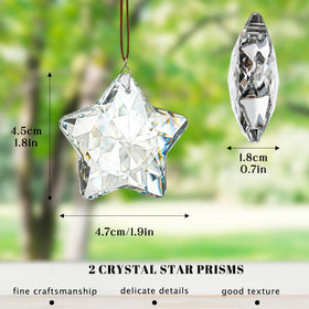 H&D HYALINE & DORA hanging crystal for patio light play.