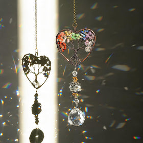 H&D Hyaline & Dora heart-shaped crystal ball pendant for romantic light.