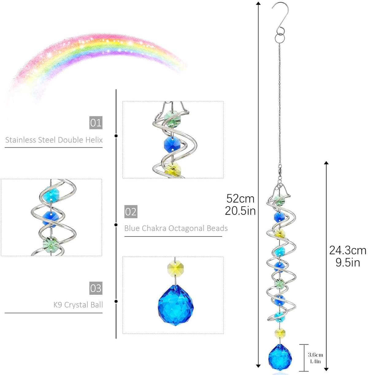 HD Hyaline & Dora wind spinner garden display adding kinetic color