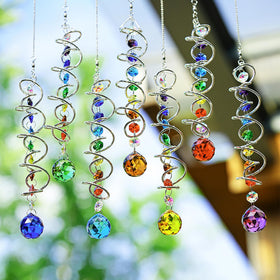 H&D HYALINE & DORA wind spinner in outdoor garden for cheerful decor