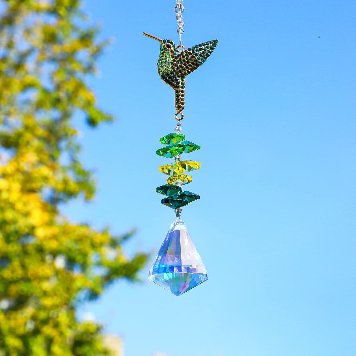 HD Hyaline Dora window hanging decor brightens sunlit spaces with crystal sparkle