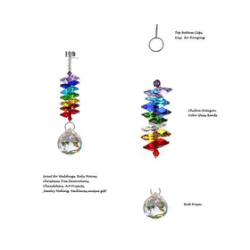 HD Hyaline & Dora window sun catcher rainbow display elevates a room's mood.