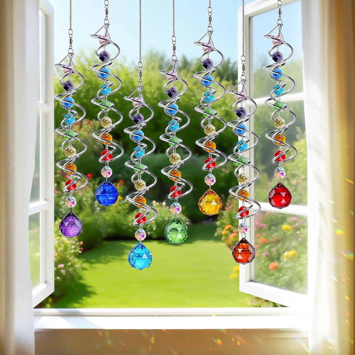 H&D HYALINE & DORA decorative window decor catches daytime glow