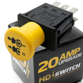 HD Switch 20A PTO switch for Exmark Toro, enduring heavy-duty mowing.