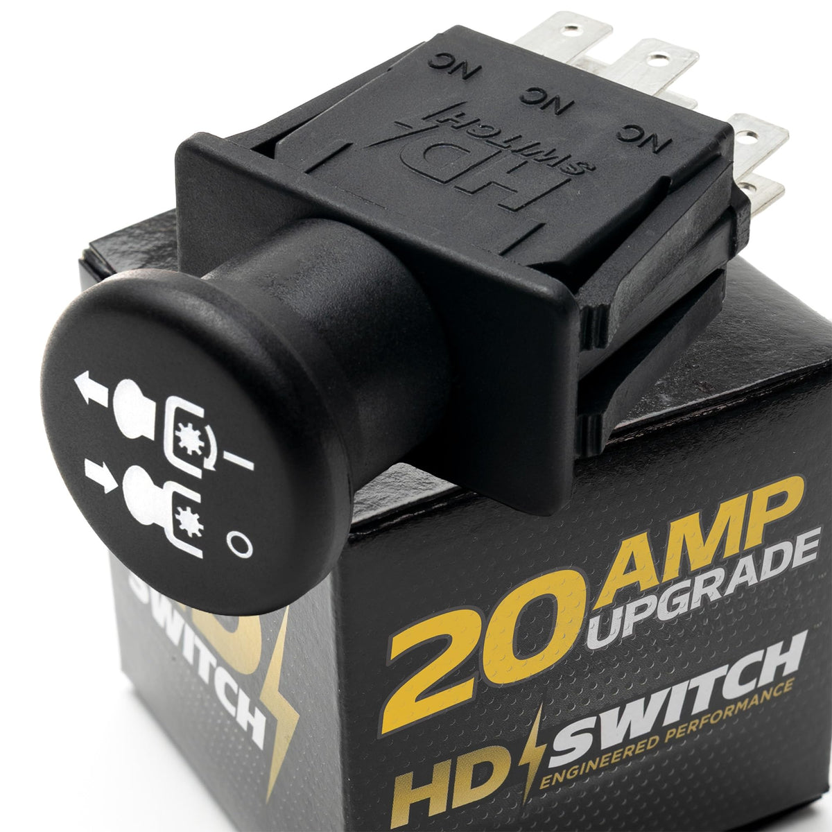 HD Switch 20A clutch PTO switch for Husqvarna in rugged outdoor use.