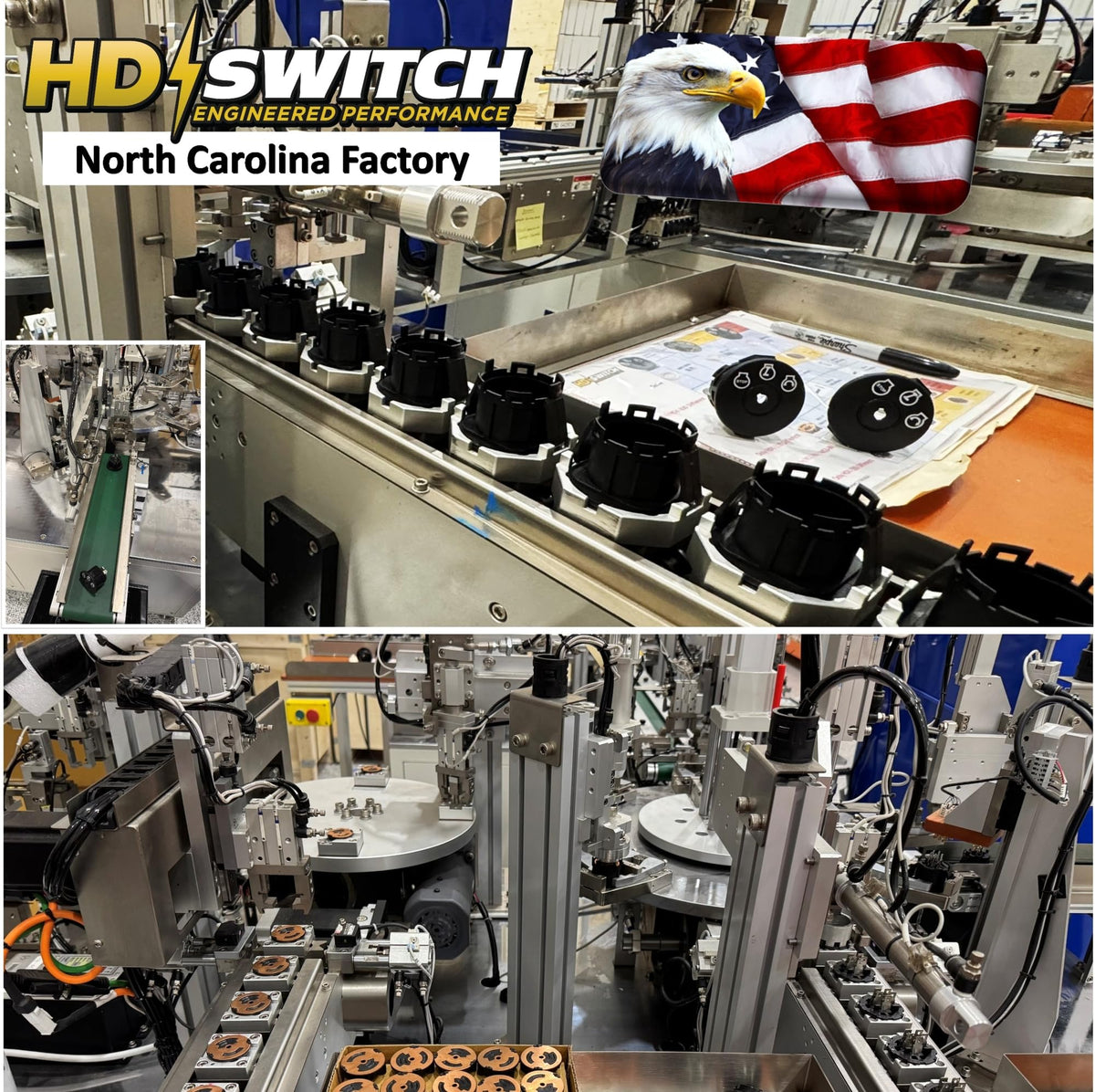 HD Switch 4-position headlight control supports versatile mower operation.