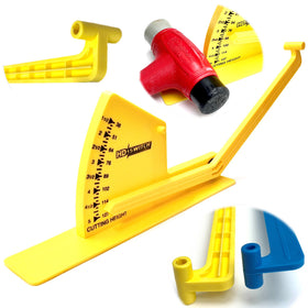 HD Switch deck leveling gauge stabilizer extension for stable deck adjustments