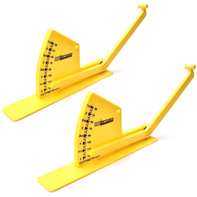 HD Switch deck-leveling gauge extension stabilizes during adjustments for precise results