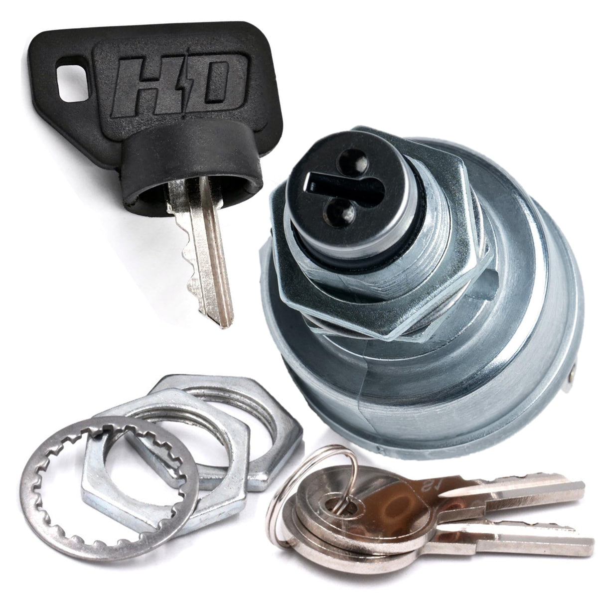 HD Switch dust and water barrier helps extend ignition switch life.