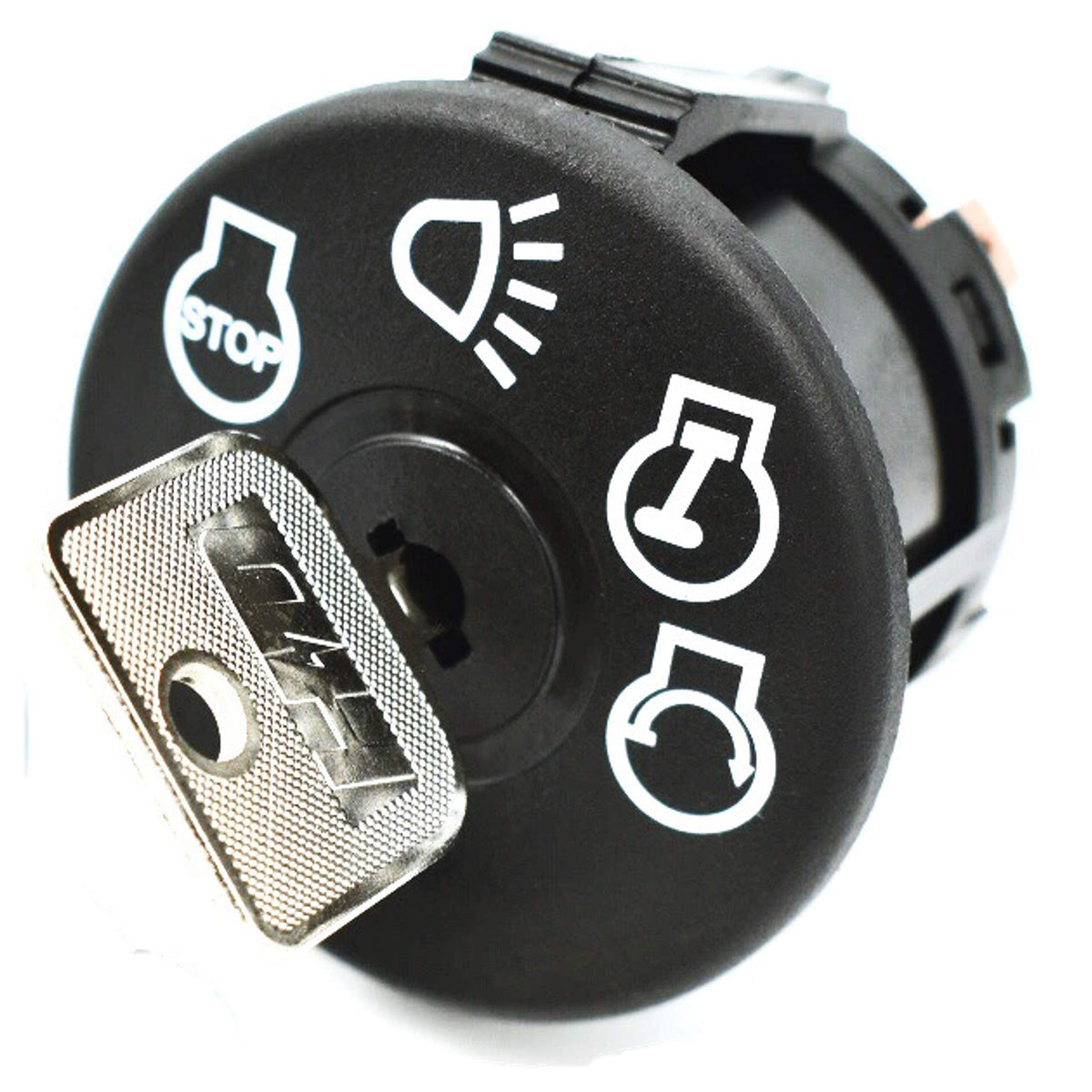 HD Switch headlight control setting integrated with ignition switch.
