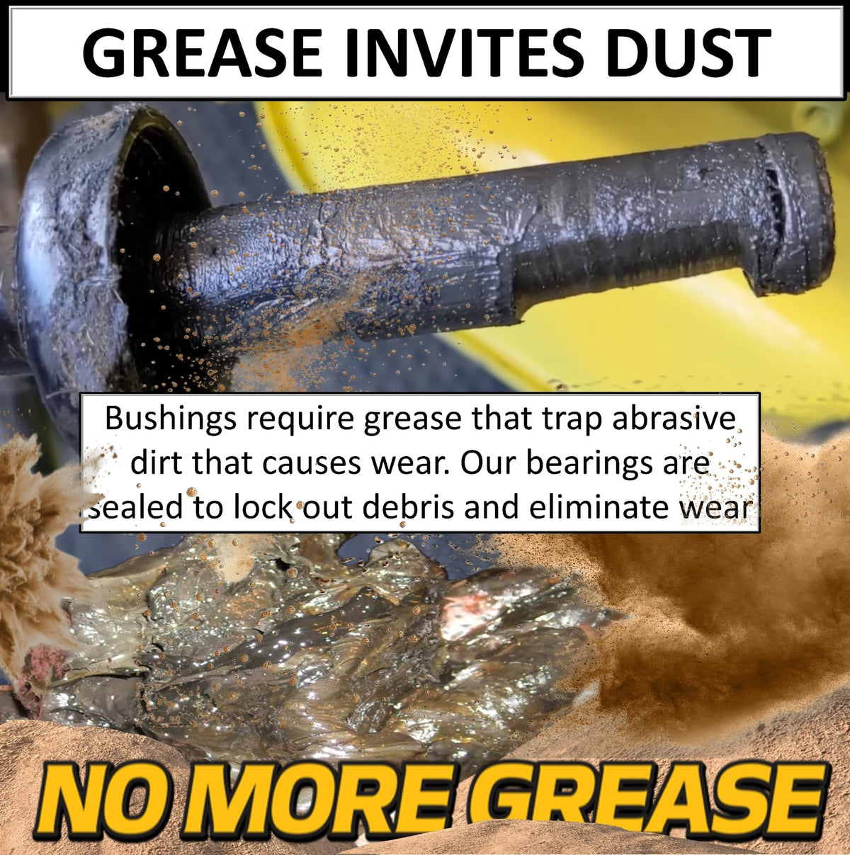 HD Switch hi-temp grease maintains lubrication up to 400F for smoother operation