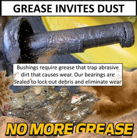 HD Switch hi-temp grease maintains lubrication up to 400F for smoother operation