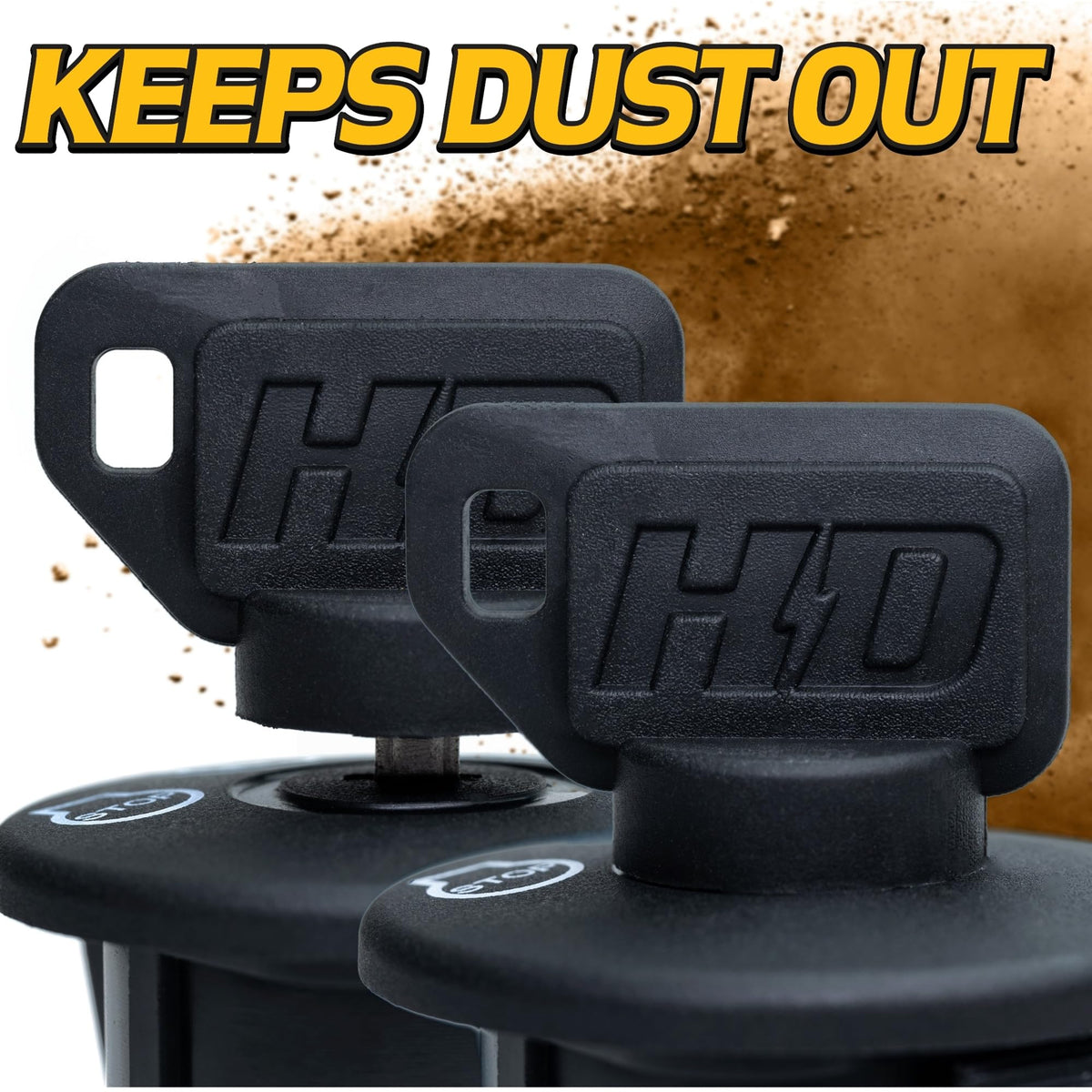 HD Switch protective umbrella key shields the ignition from elements.