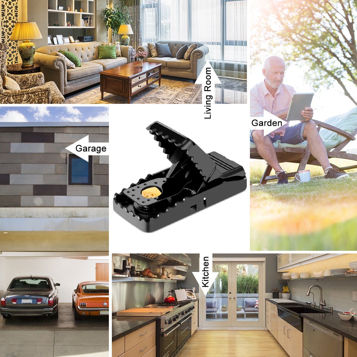 Hdama Mouse Trap snap action delivering fast capture