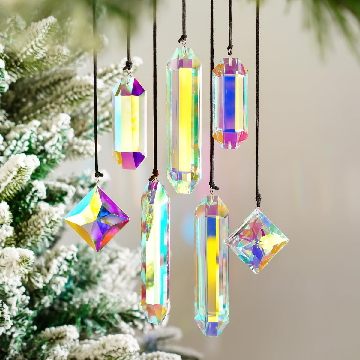 HDCRYSTALGIFTS AB prism garden decor for outdoor charm