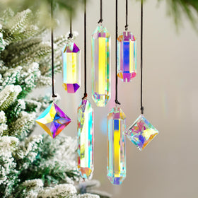HDCRYSTALGIFTS AB prism garden decor for outdoor charm