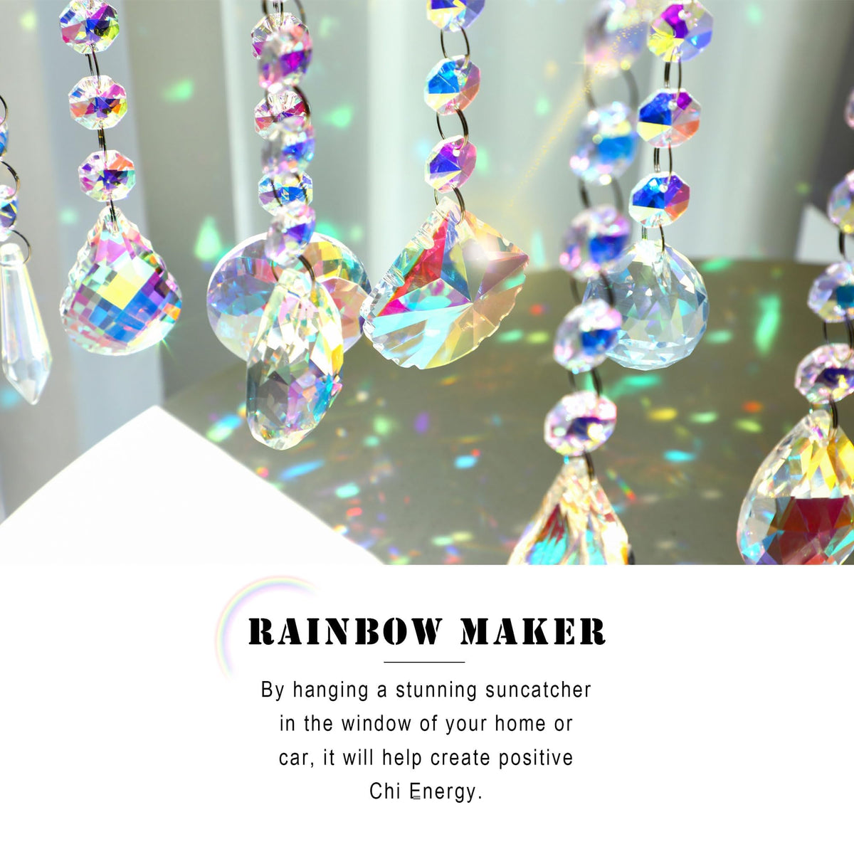 HDCRYSTALGIFTS crystal suncatchers ideal for windows, doors, or trees.