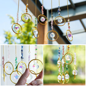 HDCRYSTALGIFTS 20 mm prisms bend light into colorful spectra.