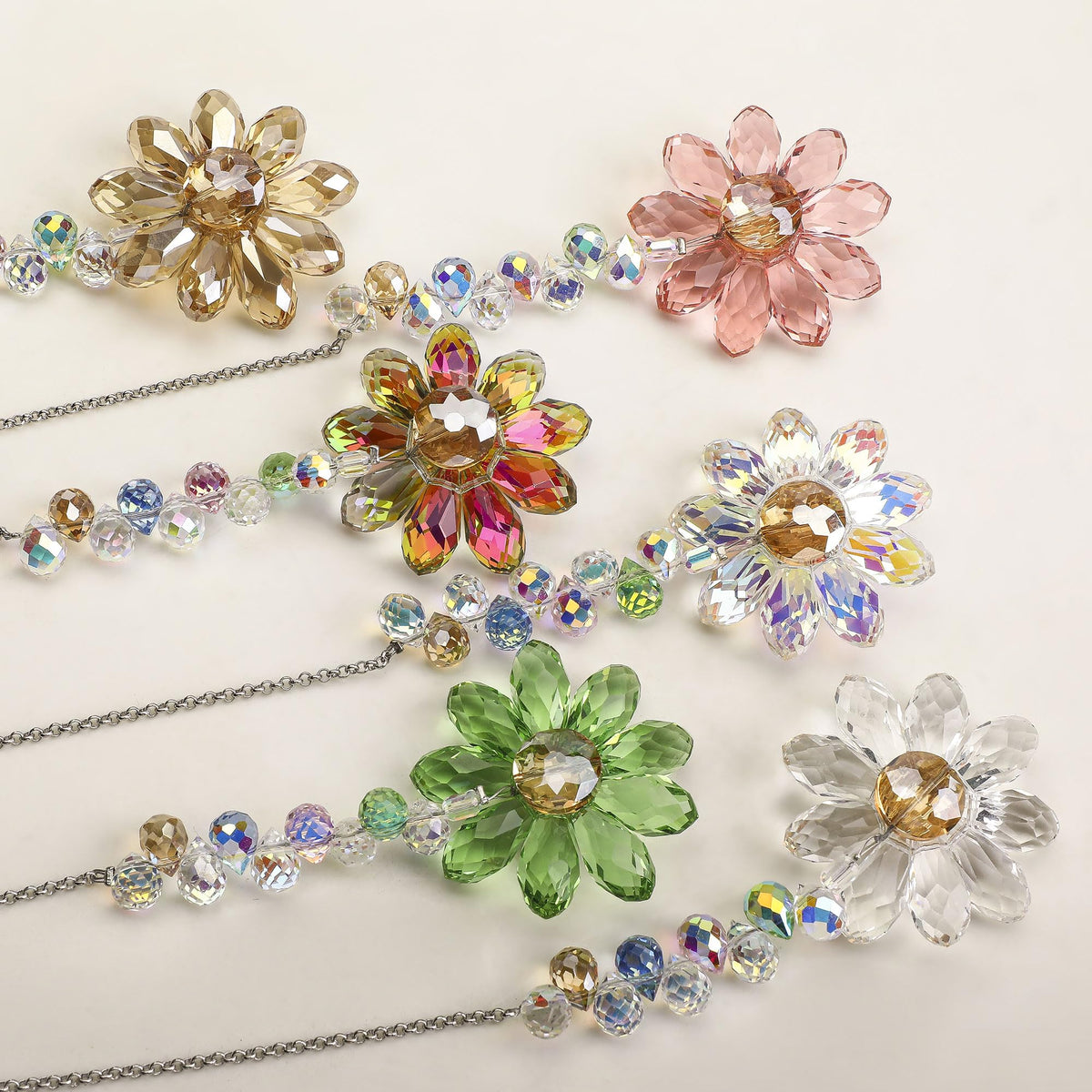 HDCRYSTALGIFTS colorful sunflower crystals brighten homes and gardens.