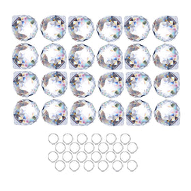 HDCRYSTALGIFTS crystal ball prism 20mm hanging in sun creates rainbow light