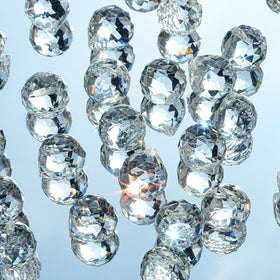 HDCRYSTALGIFTS 20mm crystal ball prism with top hole for easy hanging decor