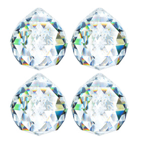 HDCRYSTALGIFTS crystal-ball-prism 40mm catching sunlight to create colorful rainbows indoors