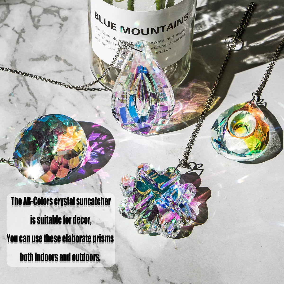 HDCRYSTALGIFTS crystal prisms suit chandeliers or lamps for gentle ambient glow.