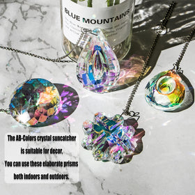 HDCRYSTALGIFTS crystal prisms suit chandeliers or lamps for gentle ambient glow.