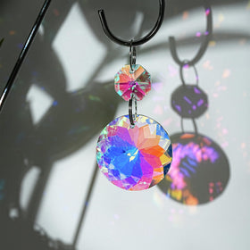 HDCRYSTALGIFTS crystal trellis suncatchers elevate indoor plant arrangements with polished stakes.