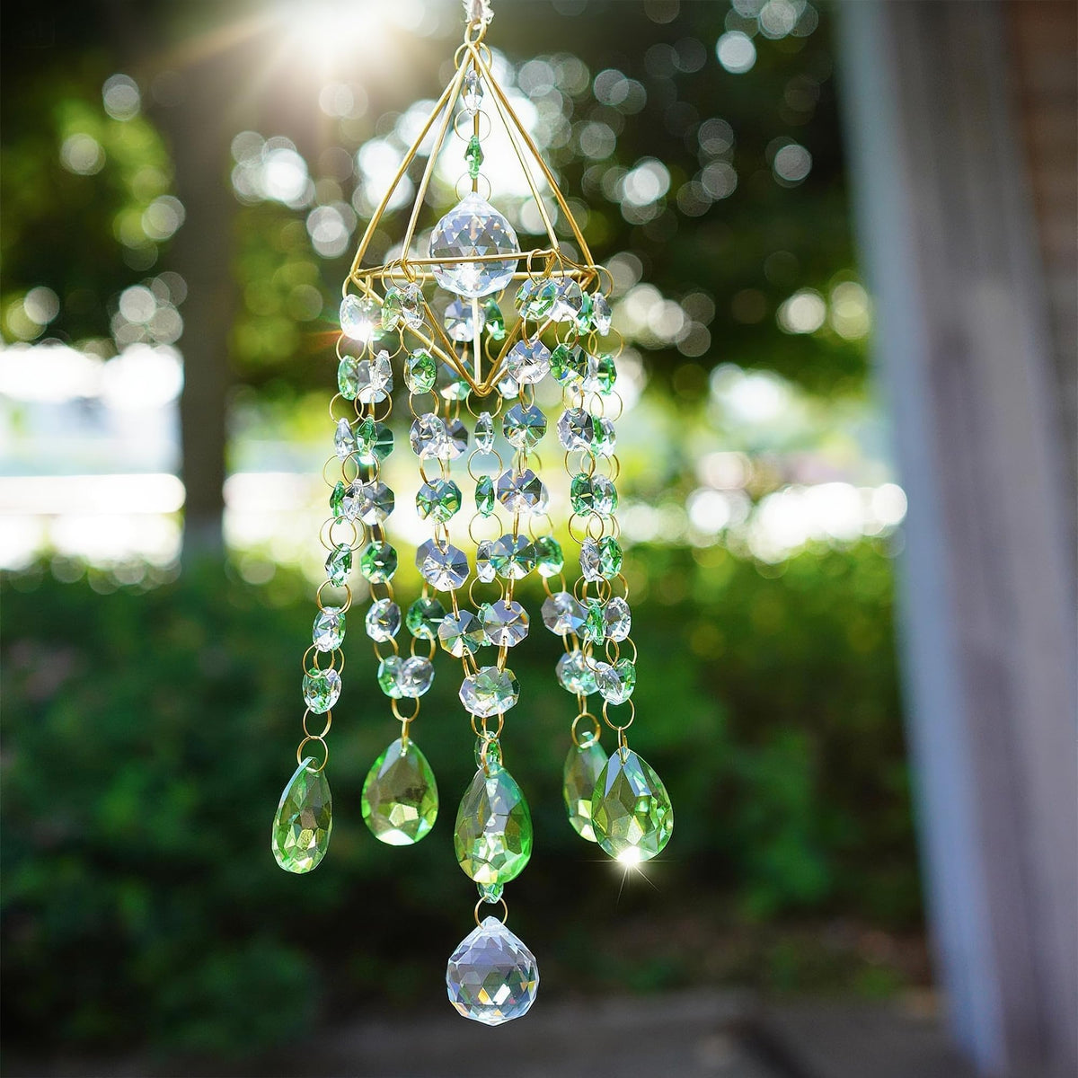 HDCRYSTALGIFTS crystal wind chimes for indoor and outdoor use