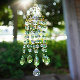 HDCRYSTALGIFTS crystal wind chimes for indoor and outdoor use