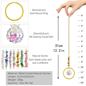 HDCRYSTALGIFTS crystal suncatchers in a garden setting add romantic color.