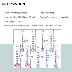 HDCRYSTALGIFTS hanging crystal ornaments add festive sparkle to home decor.